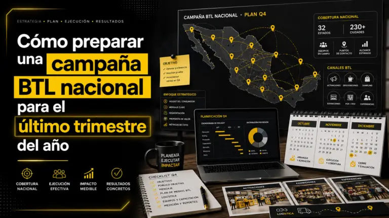 Cómo preparar una campaña BTL nacional para el último trimestre del año